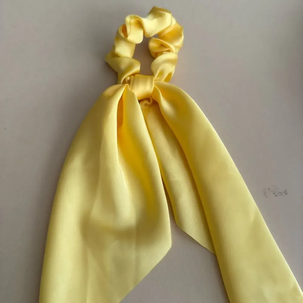 Yellow Scrunchie Hair Tie K64
